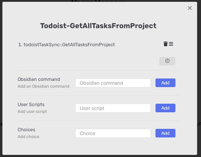 Get all tasks from project